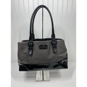 Kate Spade Handbag satchel. Patent Grey/Black